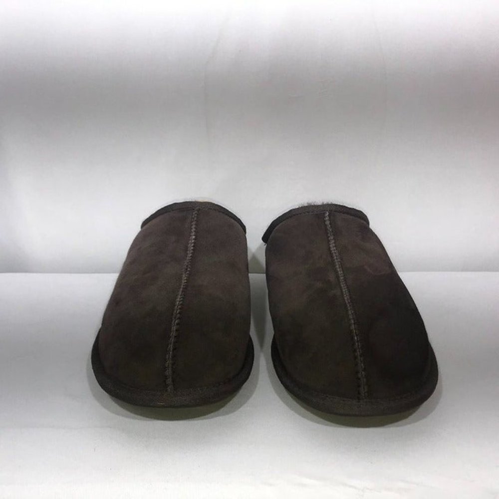 Kirkland Signature Brown Shearling Clog Slippers, KK-H
